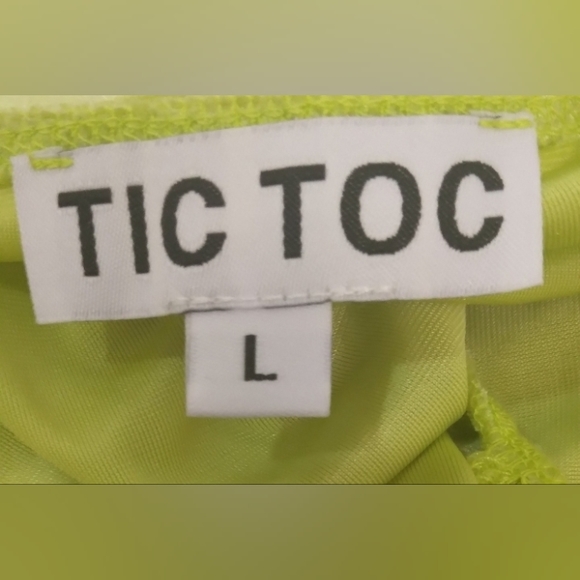 Tic Toc Jules Lime Cut Out Bodycon Mini Dress Green Womens Size Large - Picture 7 of 9